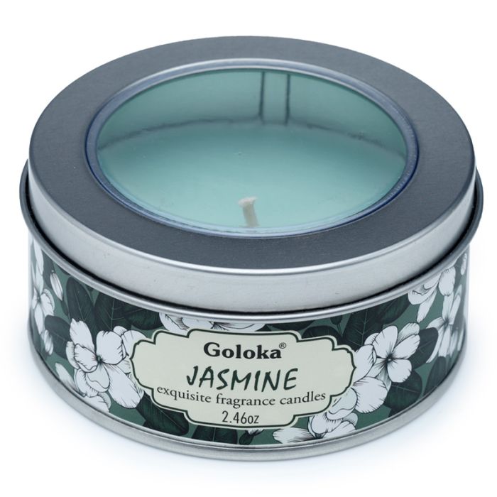 Goloka Jasmine Vaxljus i Burk