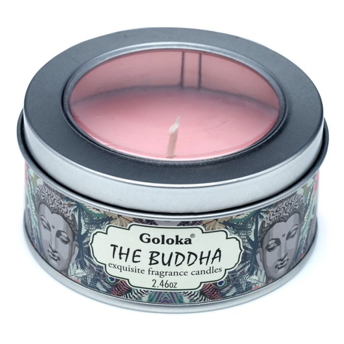 Goloka The Buddha Vaxljus i Burk