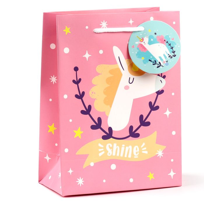 Unicorn Magic Enhörning Presentpåse Medium