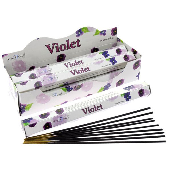 Stamford Premium Hex Rökelse Stickor - Viol 37104