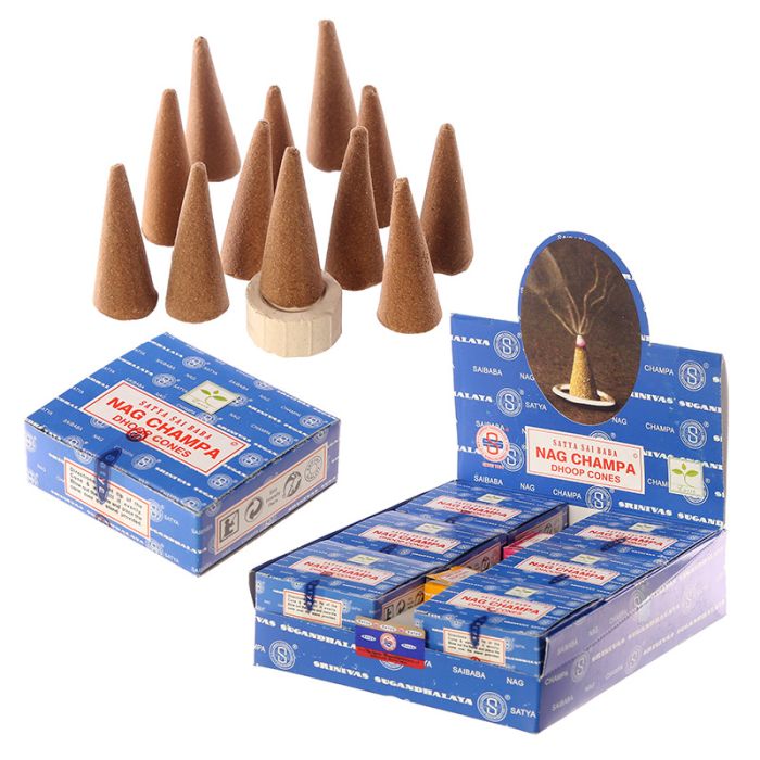 01431 Satya Sai Baba Nag Champa Dhoop Rökelsekoner