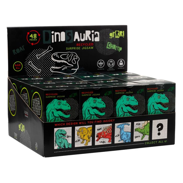 Dinosauria Jr Dinosaurie 48-bitars Återvunnet Pussel för Barn