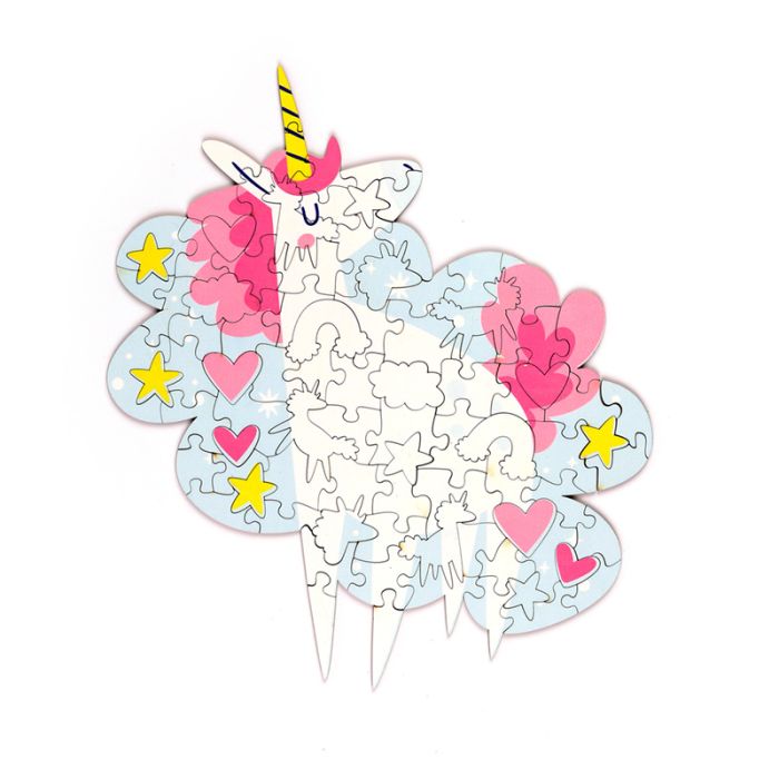 Unicorn Magic Enhörning 90-Bitars Format Pussel