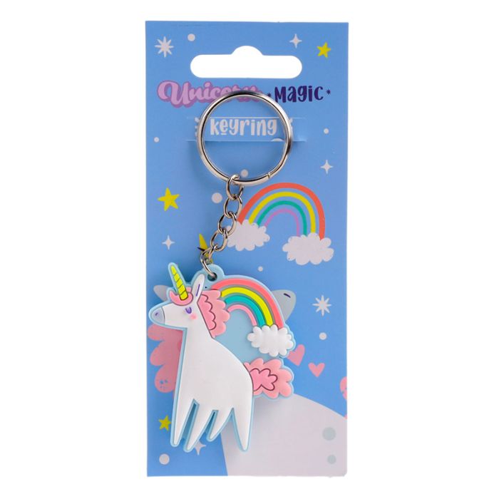 Unicorn Magic Enhörning Rosa PVC Nyckelring