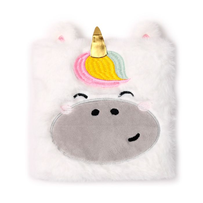 Adoracorns Enhörning Plysch Fluffies Anteckningsbok