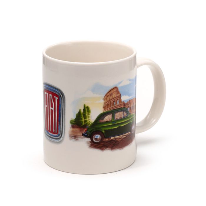 Fiat 500 Rome & Riviera Porslinsmugg