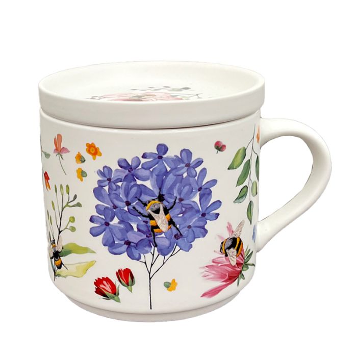 Nectar Meadows Porslinsmugg & Underlägg Lock Set