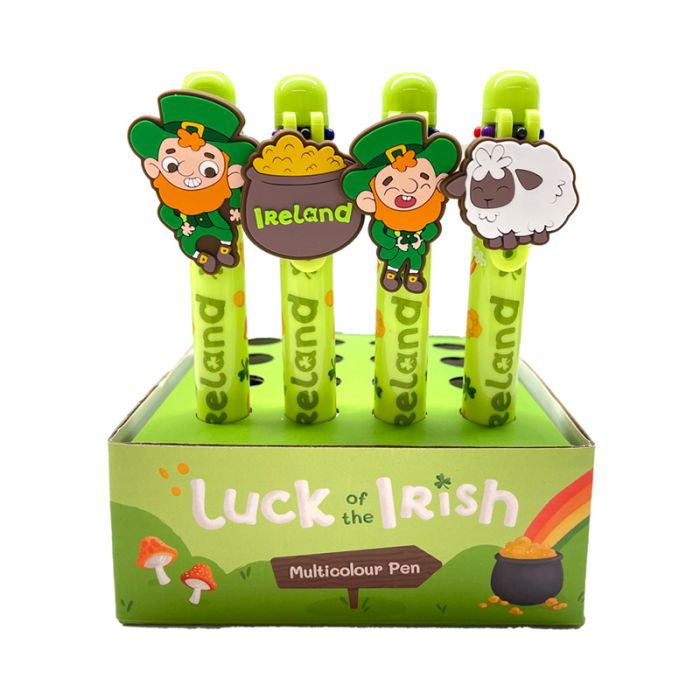 Luck of the Irish Irland Penna med Multifärg Berlock (6 Färger)
