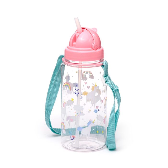 450ml Splitterfri Vattenflaska för Barn - Unicorn Magic Enhörning