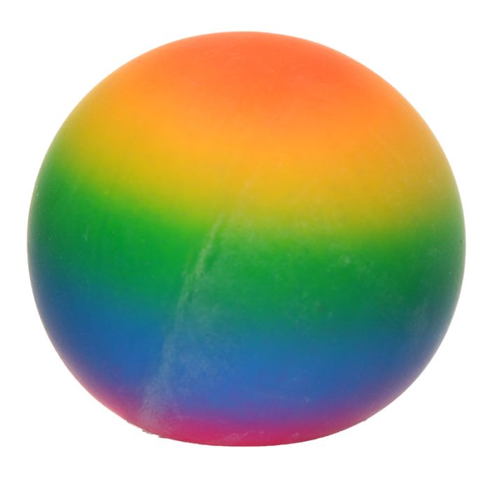 Regnbåge Klämmig Stressboll 7cm