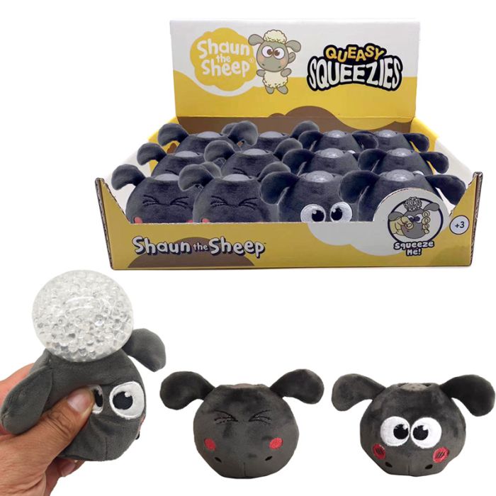 Queasy Squeezies Kawaii Söt Shaun the Sheep Plysch Klämmig Leksak