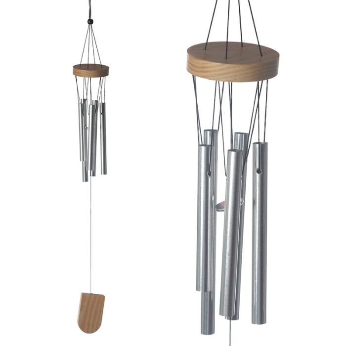 Vindflöjel i Trä med metalll Rör 37cm