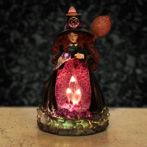 Witches Crystal Grotta LED Backflow Rökelsebrännare