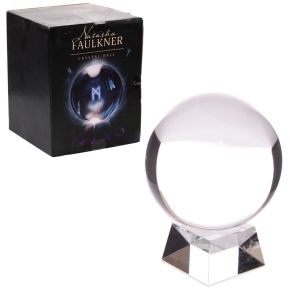 Kristallkula med Glasställ & Presentask 14cm
