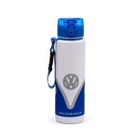Volkswagen VW T1 Camper Bus Blå Pop Top 600ml Splitterfri Flaska