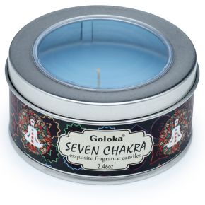 Goloka Seven Chakra Vaxljus i Burk
