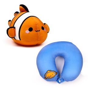 Swapseazzz Adoramals Ocean Clownfisk 2-i-1 Plysch Reselkudde & Leksak