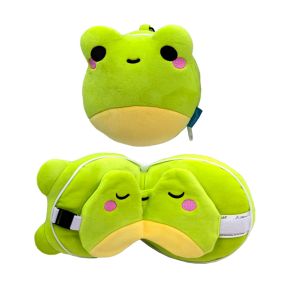 Relaxeazzz Silas the Frog Groda Adoramals Resekudde & Ögonmask