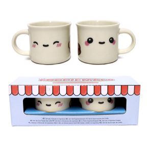 Foodiemals 2-Pack Espressokoppar i Porslin