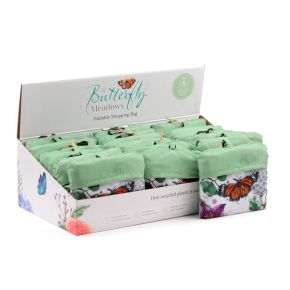 Ihopvikbar Återanvändbar Shoppingväska Butterfly Meadows i RPET