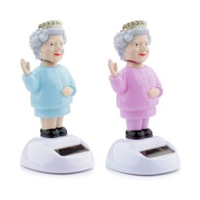Drottning Elizabeth Solcellsfigur