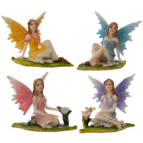 Flora and Fauna Meadow Flower Fé Figurin