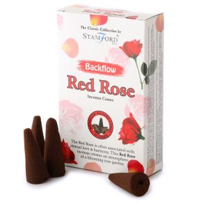 37429 Stamford Backflow Rökelsekoner - Red Rose