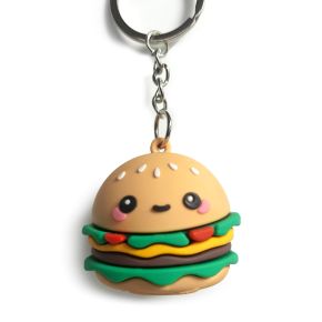 Hammy the Burger Foodiemals 3D PVC Nyckelring