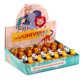 Zoo LED Nyckelring med Ljud