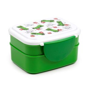 Minecraft Creeper & TNT Clip Lock Staplad Bento Lunchlåda med Bestick