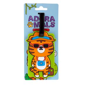 Alfie the Tiger Adoramals Wild PVC Bagagelapp