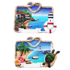 3D Tryckt Kustsouvenir Magnet Repram Scen