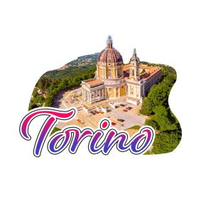 3D Tryckt Kustsouvenir Magnet Torino Superga