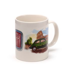 Fiat 500 Rome & Riviera Porslinsmugg