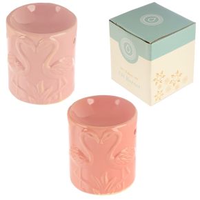 Eden Rosa Flamingos Aromalampa i Keramik