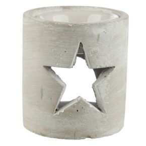 Grå Eden Julstjärna Aromalampa i Betong