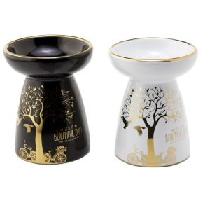 Eden Metallic Guldträd Aromalampa för Olja och Vax i Keramik