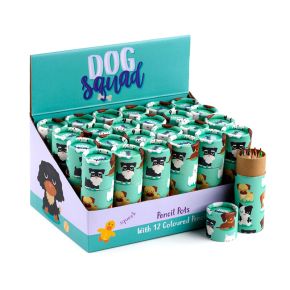 Dog Squad Pennburk med Färgpennor