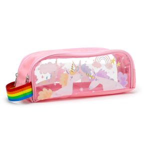 Unicorn Magic Enhörning Pennfodral med Genomskinligt Fönster