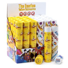 The Beatles Yellow Submarine Stor Pennburk med 12 Färgpennor
