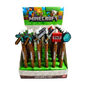 Inkredible Suddbar Bläckpenna med Minecraft Verktyg Silikontopp