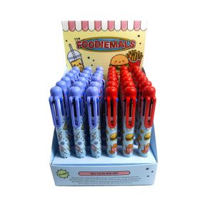 Foodiemals Penna med Multifärg (6 Färger)