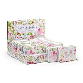 Julie Dodsworth Pink Botanical Liten Plånbok med Dragkedja