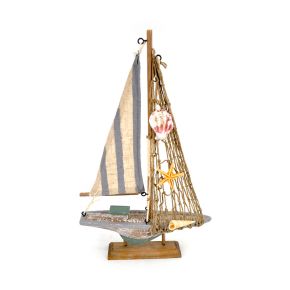 Kust Souvenir - Segelbåt Randig Trasa