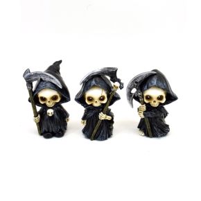 The Reaper Mini Dödskalle 3-Pack med Lie