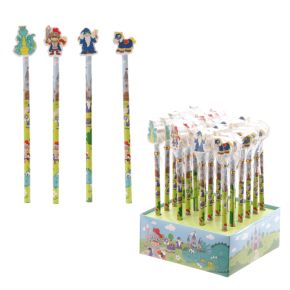 Tecknad Riddare Penna med Suddgummi topp