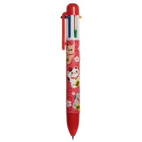 Maneki Neko Lyckokatt Penna med Multifärg (6 Färger)