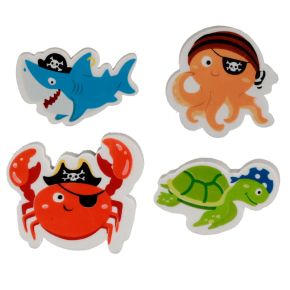 Ahoy Ocean Pirat Vänner Suddgummi