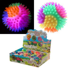 Taggig Studsboll med LED 7cm