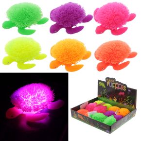 Färgglad Sköldpadda Kramig LED Puff Pet